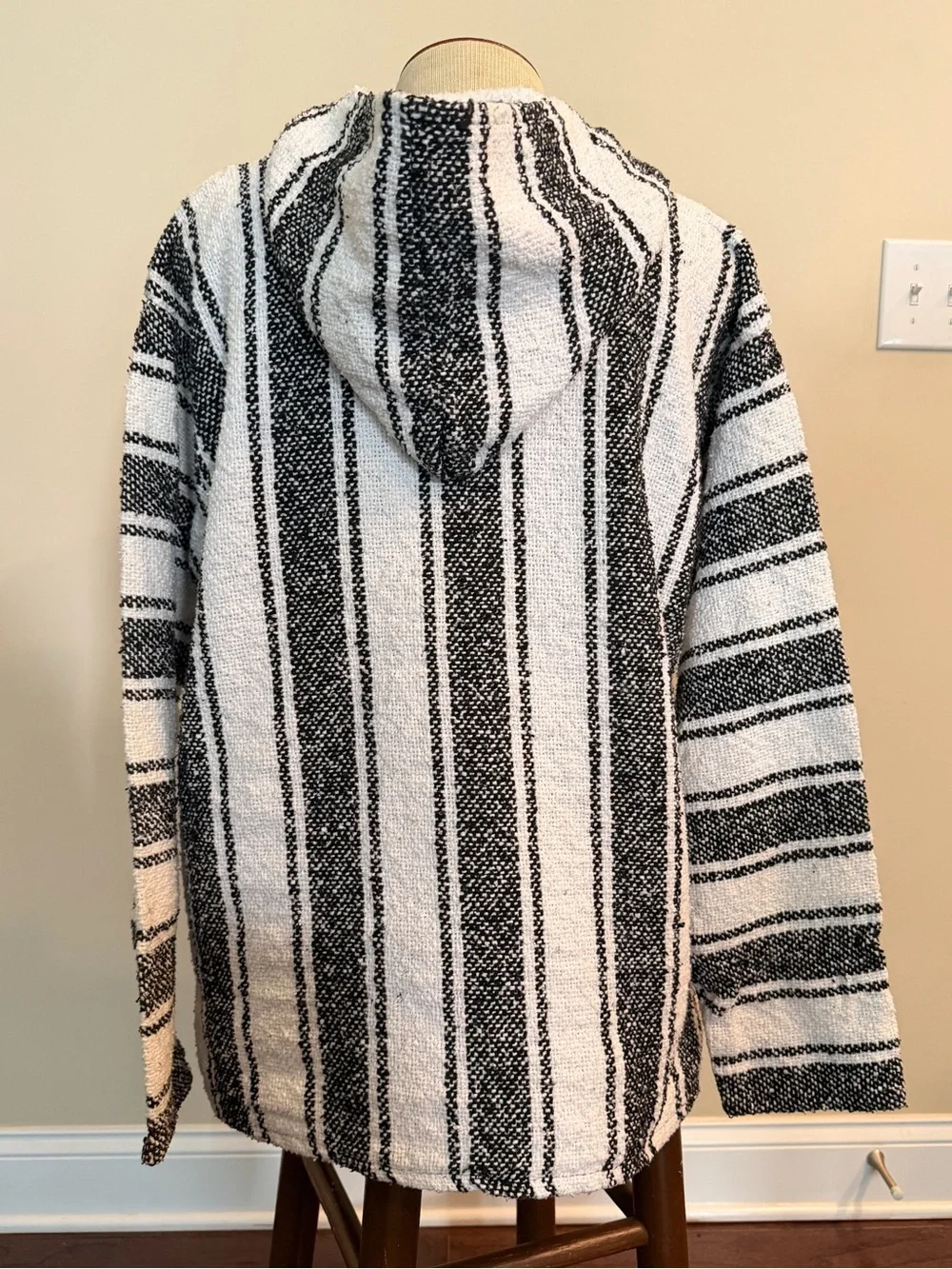 Black and white Rasta hoodie